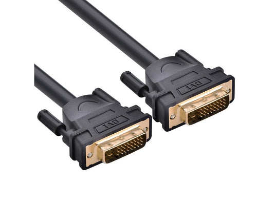 (33ft/10m) DVI Extension cable ,DVI-D 24+1 Dual Link Male to Male Digital Video Cable Gold Plated with Ferrite Core Support 2560x1600 for Gaming, DVD, Laptop, HDTV and Projector 11609